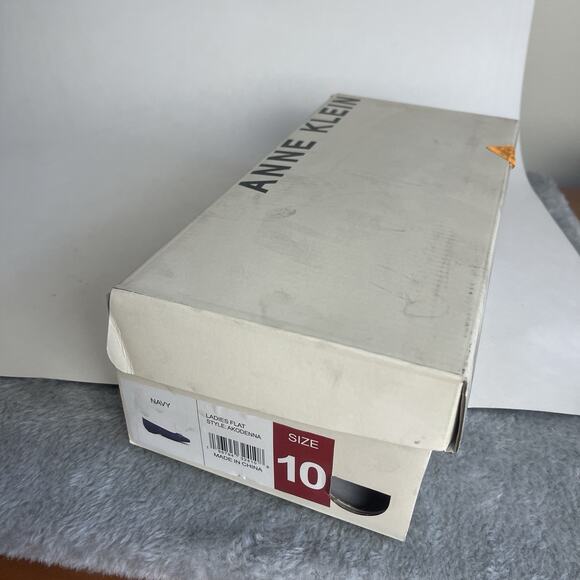 Anne Klein AK Iflex Akodenna Navy Flats Women’s Doll Shoes Size 10M Navy Blue - Picture 13 of 15